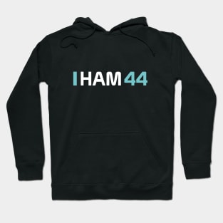 HAM 44 Design - White Text. Hoodie